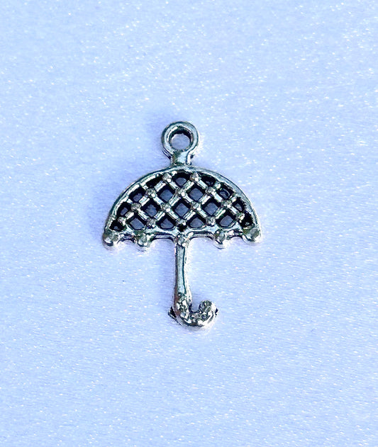 Silver Studded Umbrella Charm