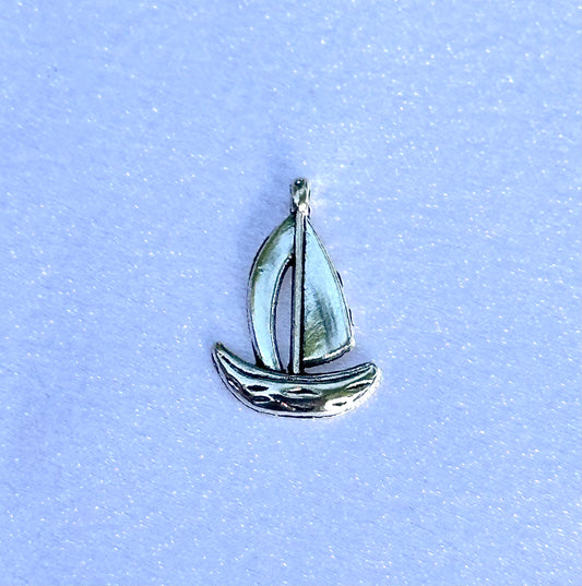 Silver Sailboat Charm