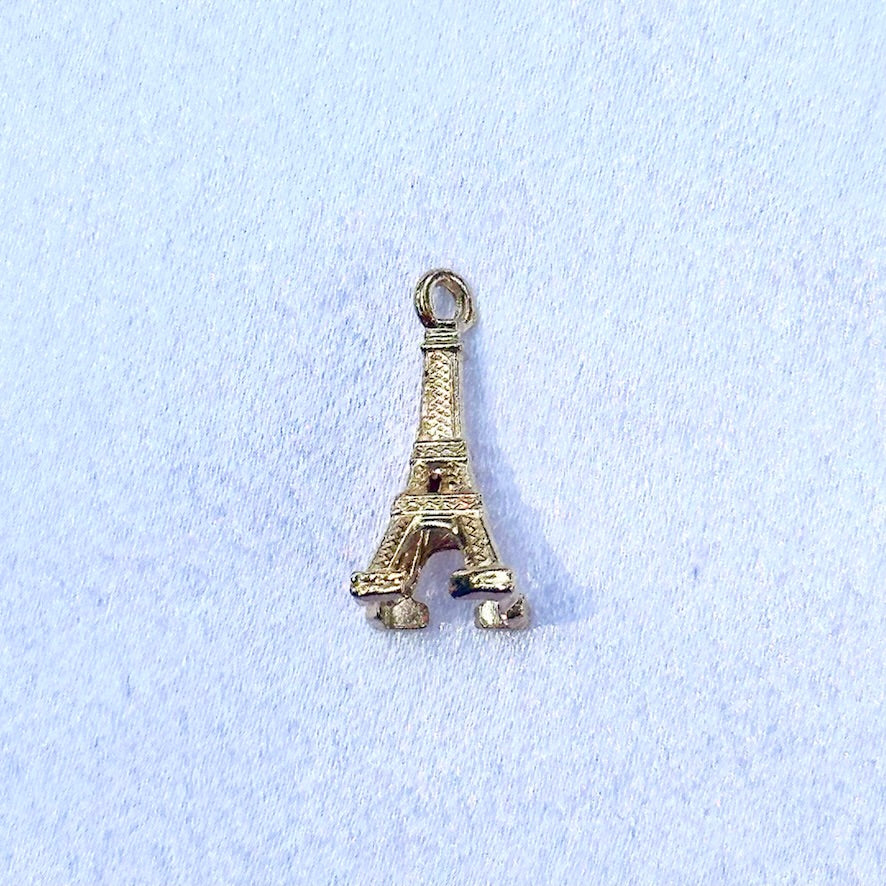 Gold Eiffel Tower Charm