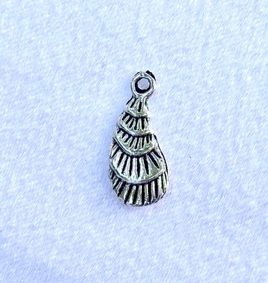 Silver Rounded Wing Charm