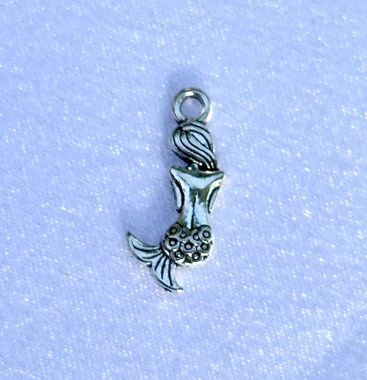 Silver Mermaid Charm