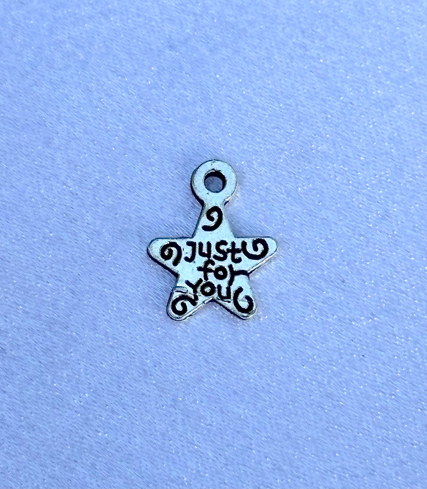 Silver Just For You Charm