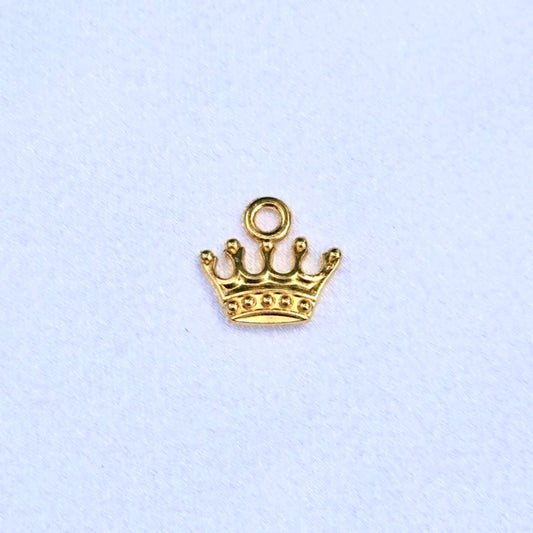 Gold Studded Crown Charm