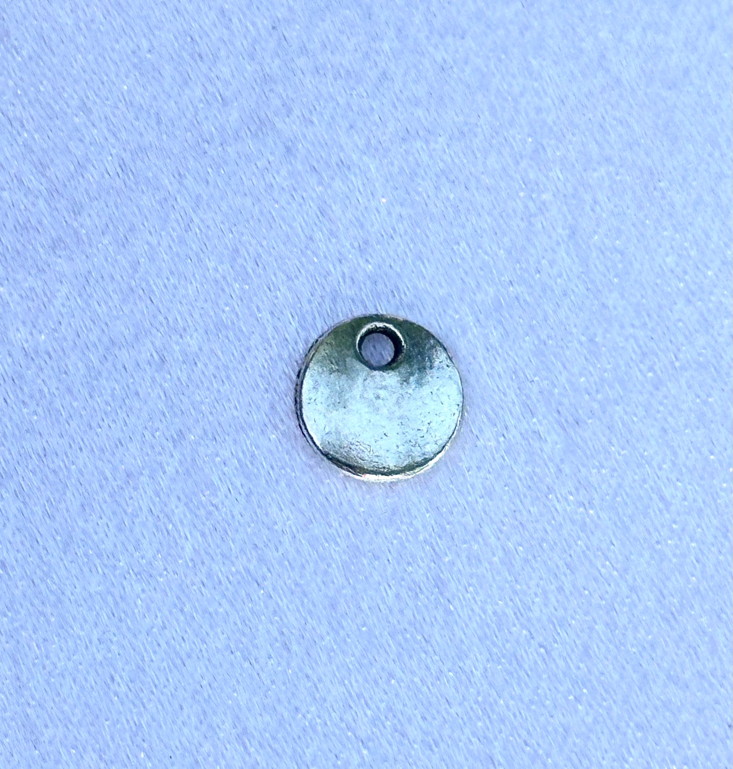 Silver Plain Circle Charm