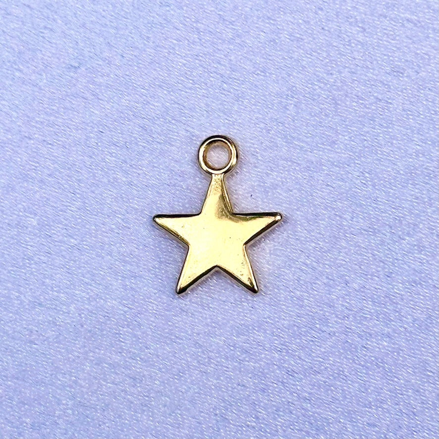 Gold Star Charm